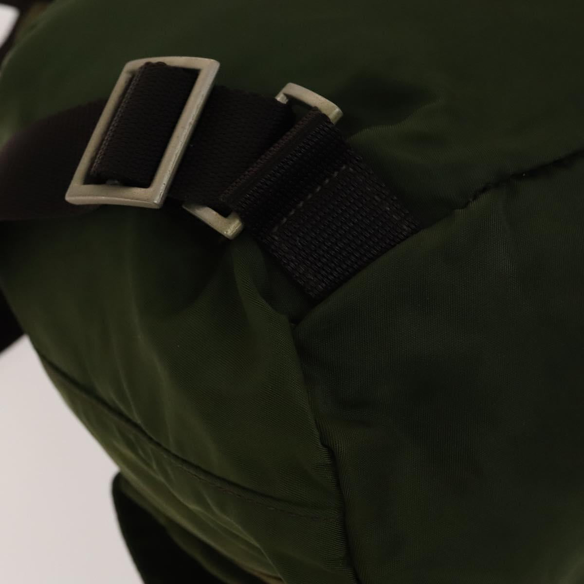 PRADA Backpack Nylon Khaki Auth th6262