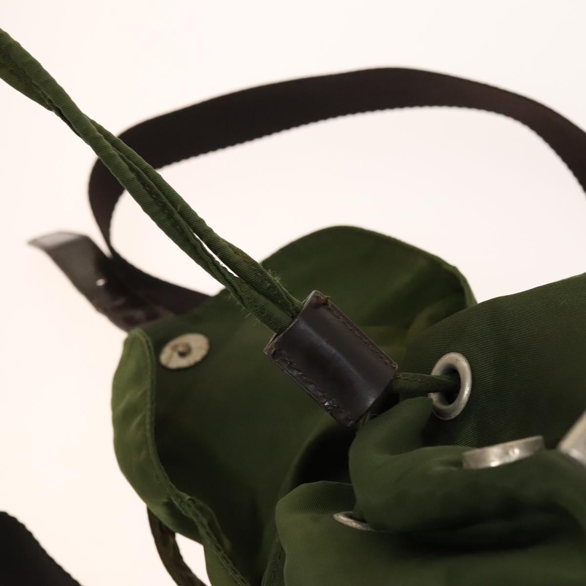 PRADA Backpack Nylon Khaki Auth th6262