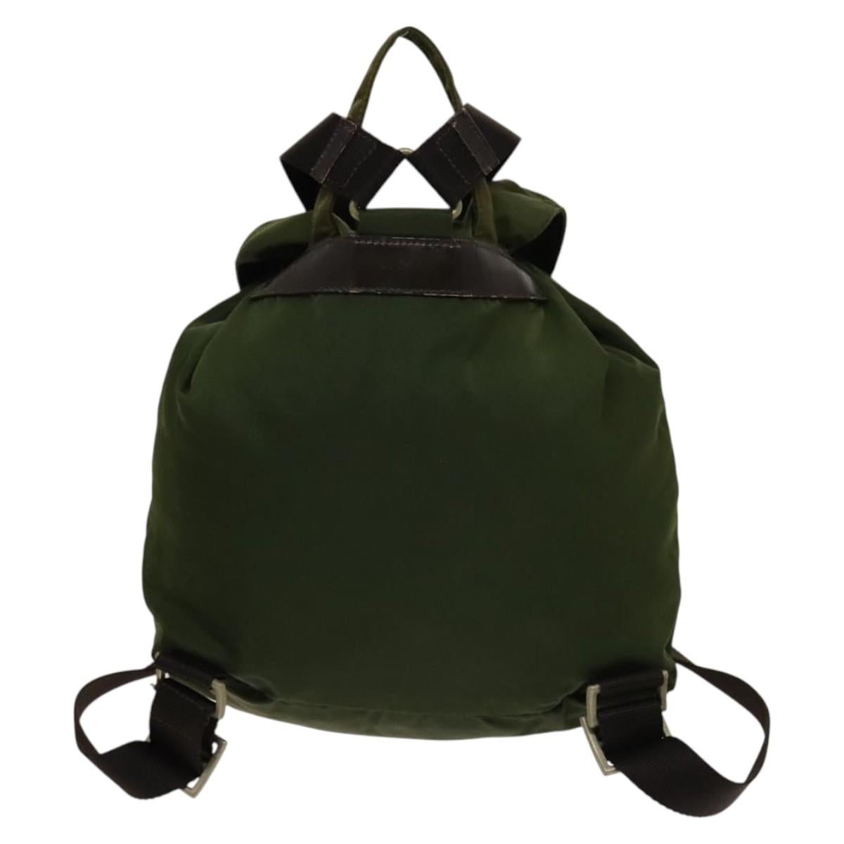 PRADA Backpack Nylon Khaki Auth th6262