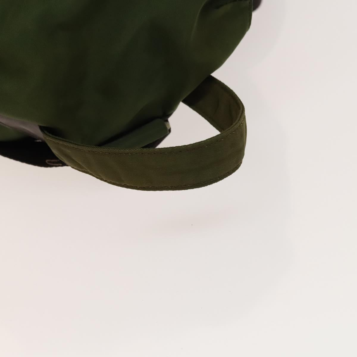 PRADA Backpack Nylon Khaki Auth th6262