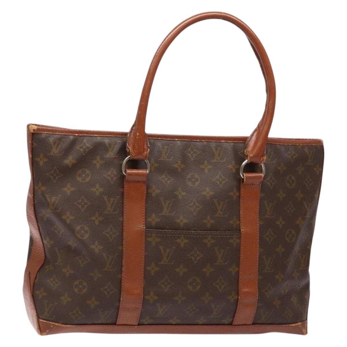 LOUIS VUITTON Monogram Sac Weekend PM Hand Bag M42425 LV Auth th6263
