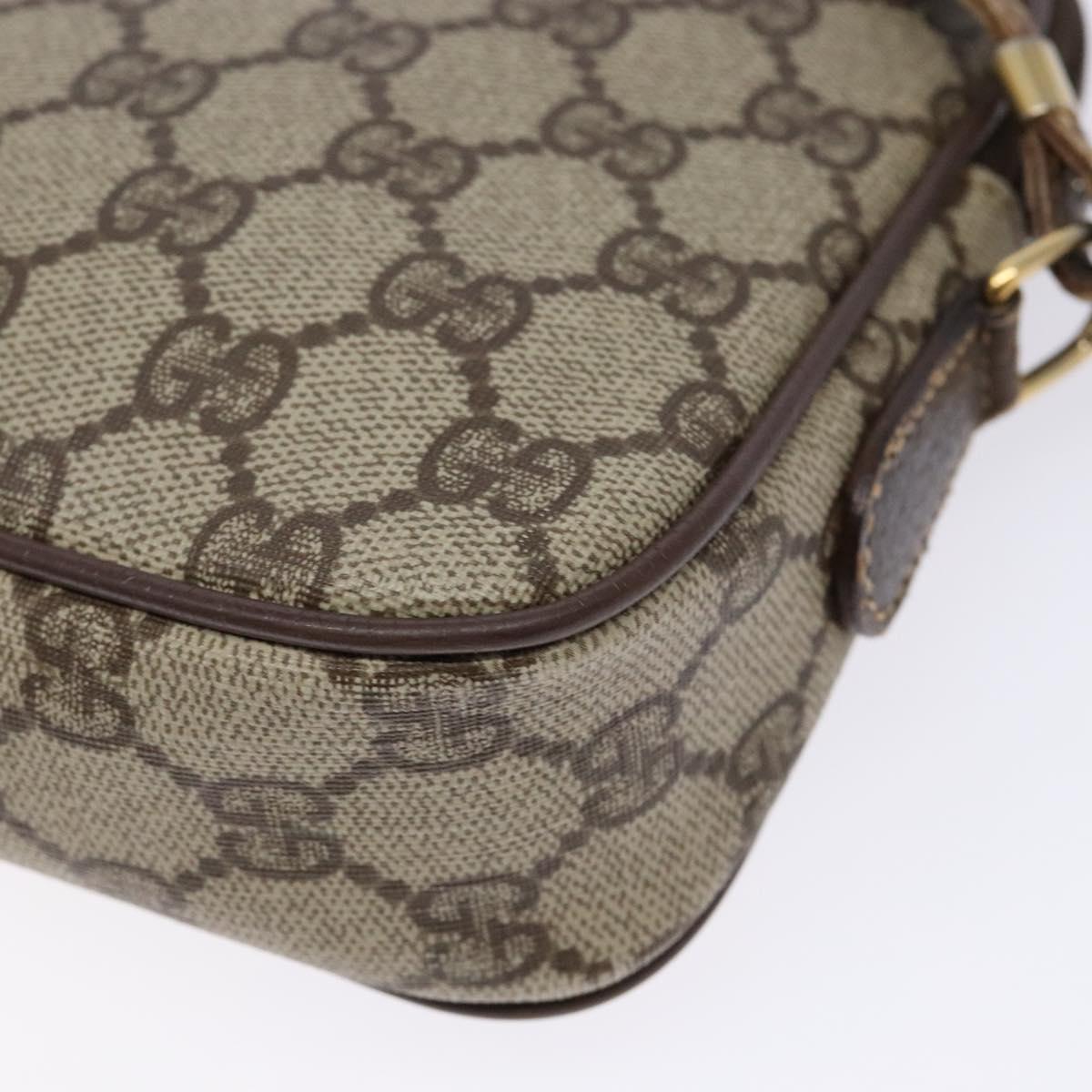 GUCCI GG Supreme Shoulder Bag PVC Beige Gold 007 115 6428 4002 Auth th6267