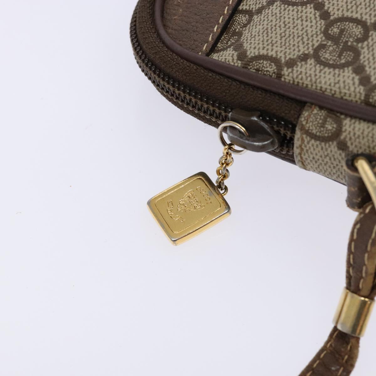 GUCCI GG Supreme Shoulder Bag PVC Beige Gold 007 115 6428 4002 Auth th6267