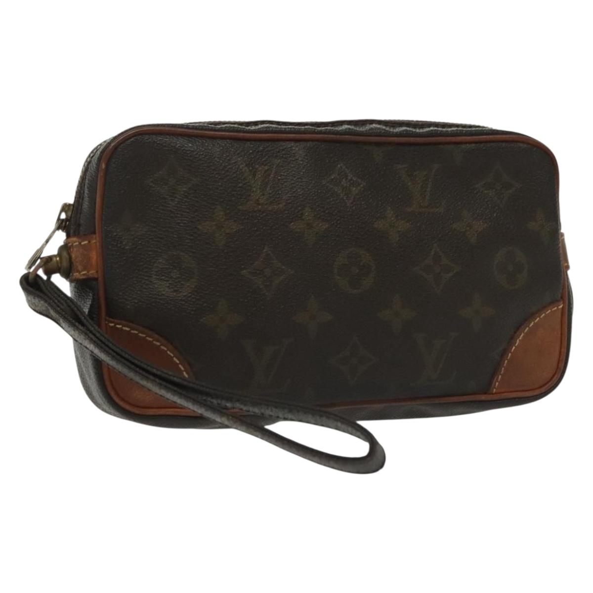 LOUIS VUITTON Monogram Marly Dragonne PM Clutch Bag M51827 LV Auth th6275