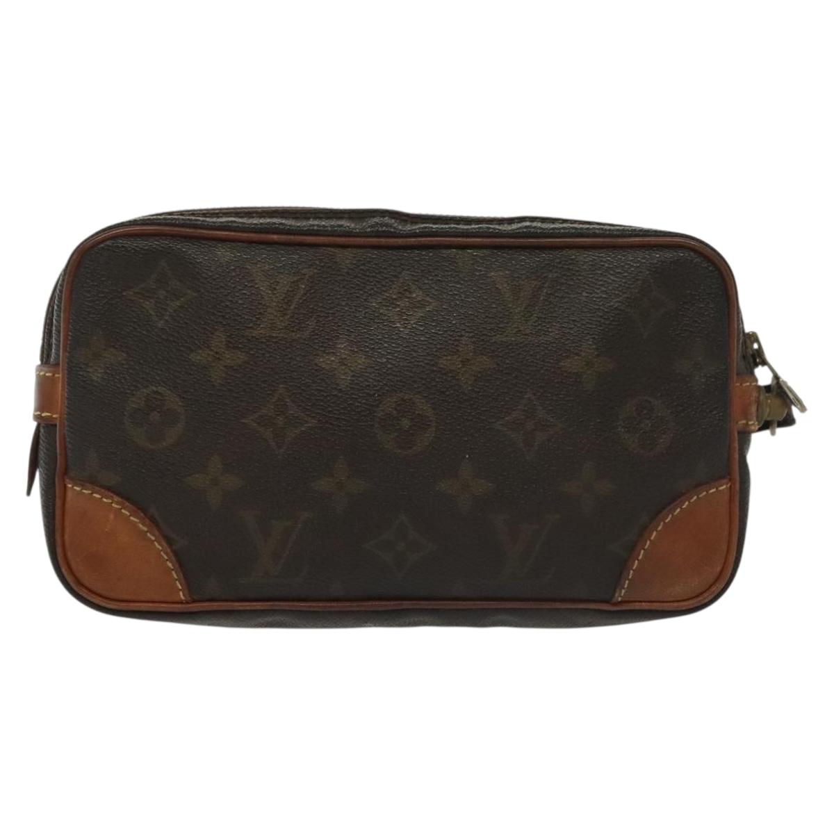 LOUIS VUITTON Monogram Marly Dragonne PM Clutch Bag M51827 LV Auth th6275