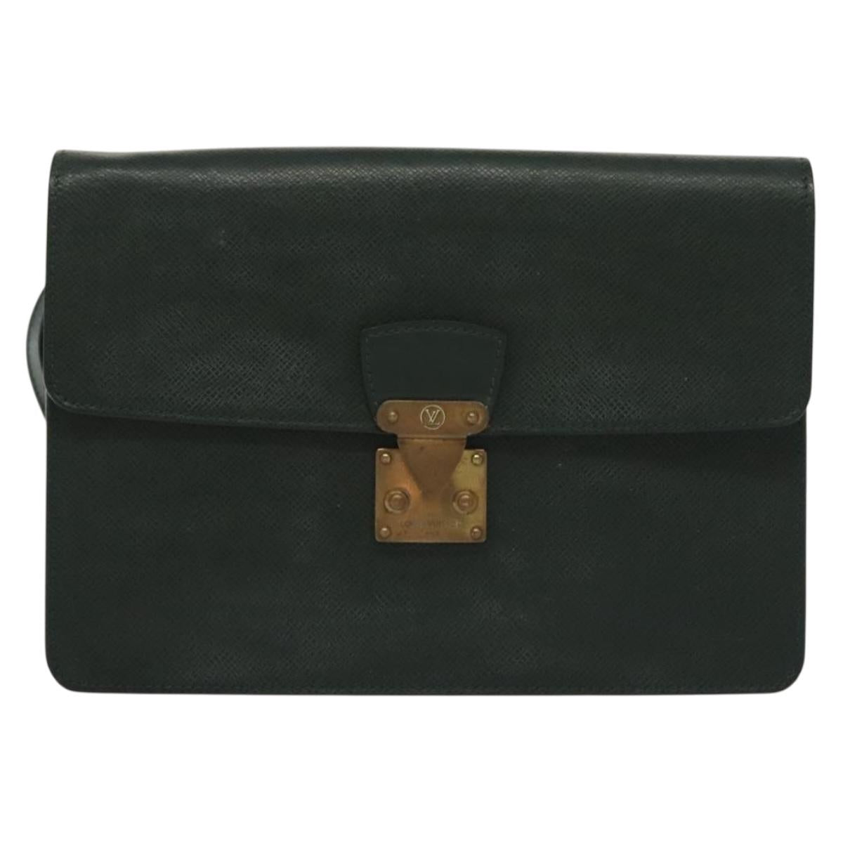 LOUIS VUITTON Taiga Pochette Kourad Clutch Bag Epicea M30194 LV Auth th6278