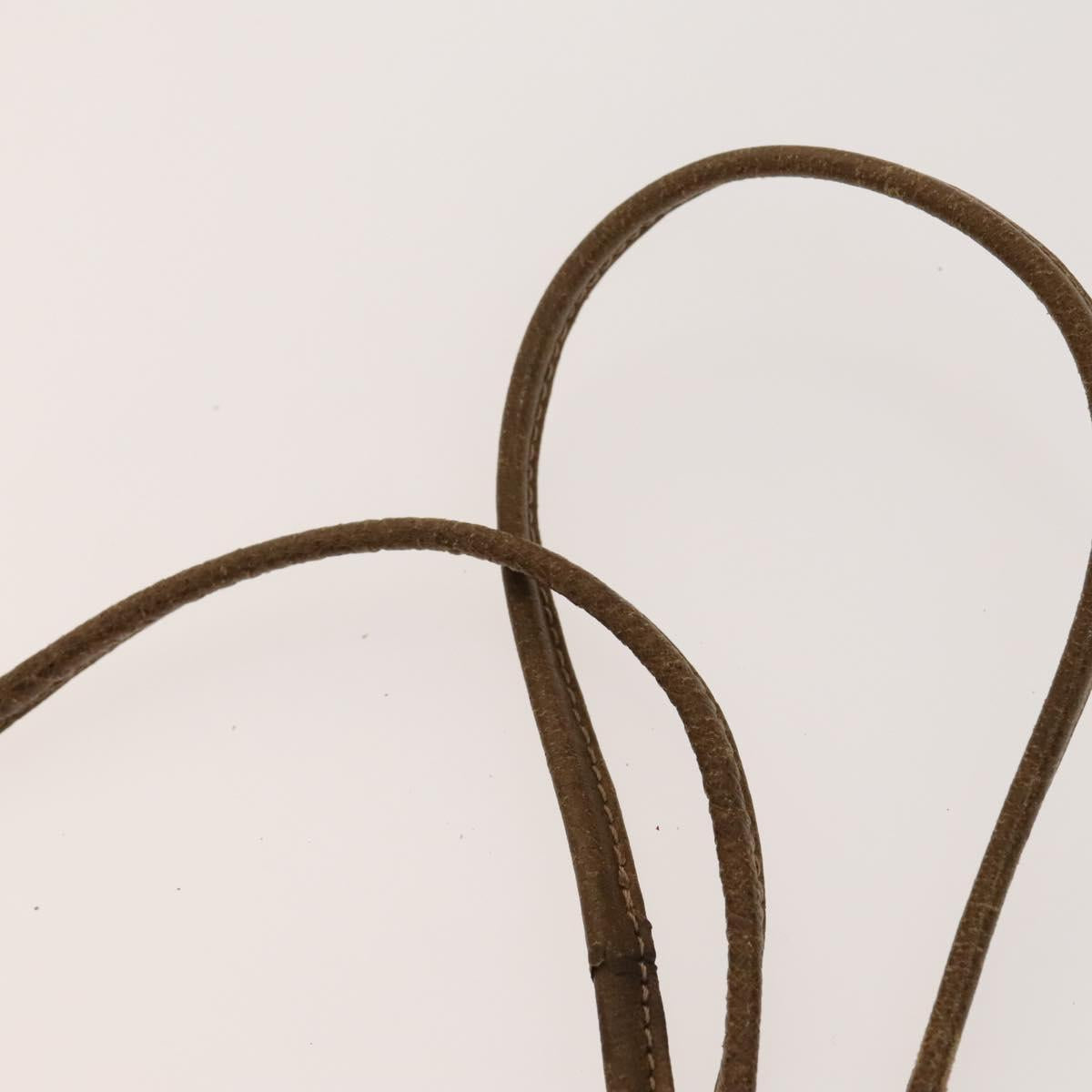 GUCCI GG Plus Supreme Shoulder Bag PVC 2Set Navy Beige gold Auth th6282