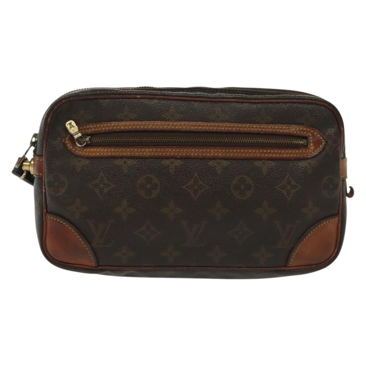 LOUIS VUITTON Monogram Marly Dragonne GM Clutch Bag M51825 LV Auth th6286