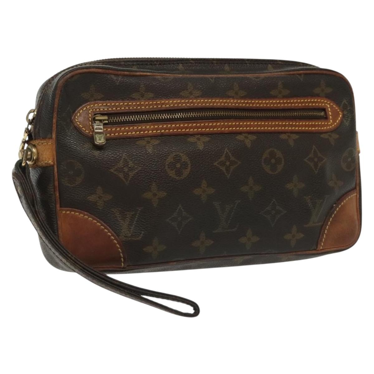LOUIS VUITTON Monogram Marly Dragonne GM Clutch Bag M51825 LV Auth th6287