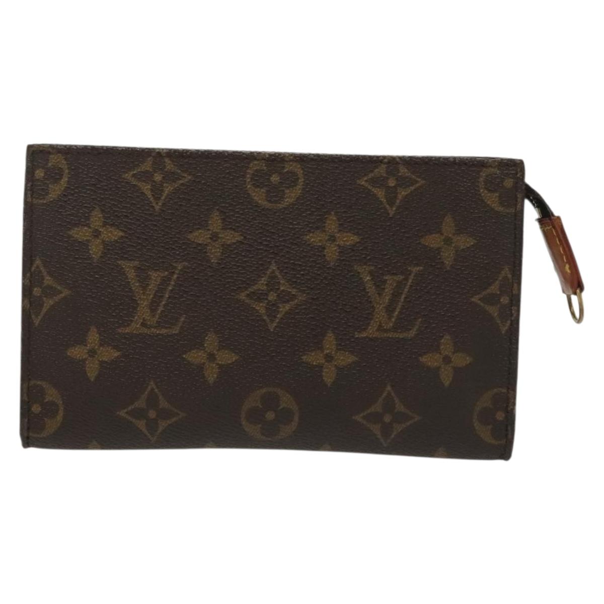 LOUIS VUITTON Monogram Bucket PM Accessory Pouch LV Auth th6289