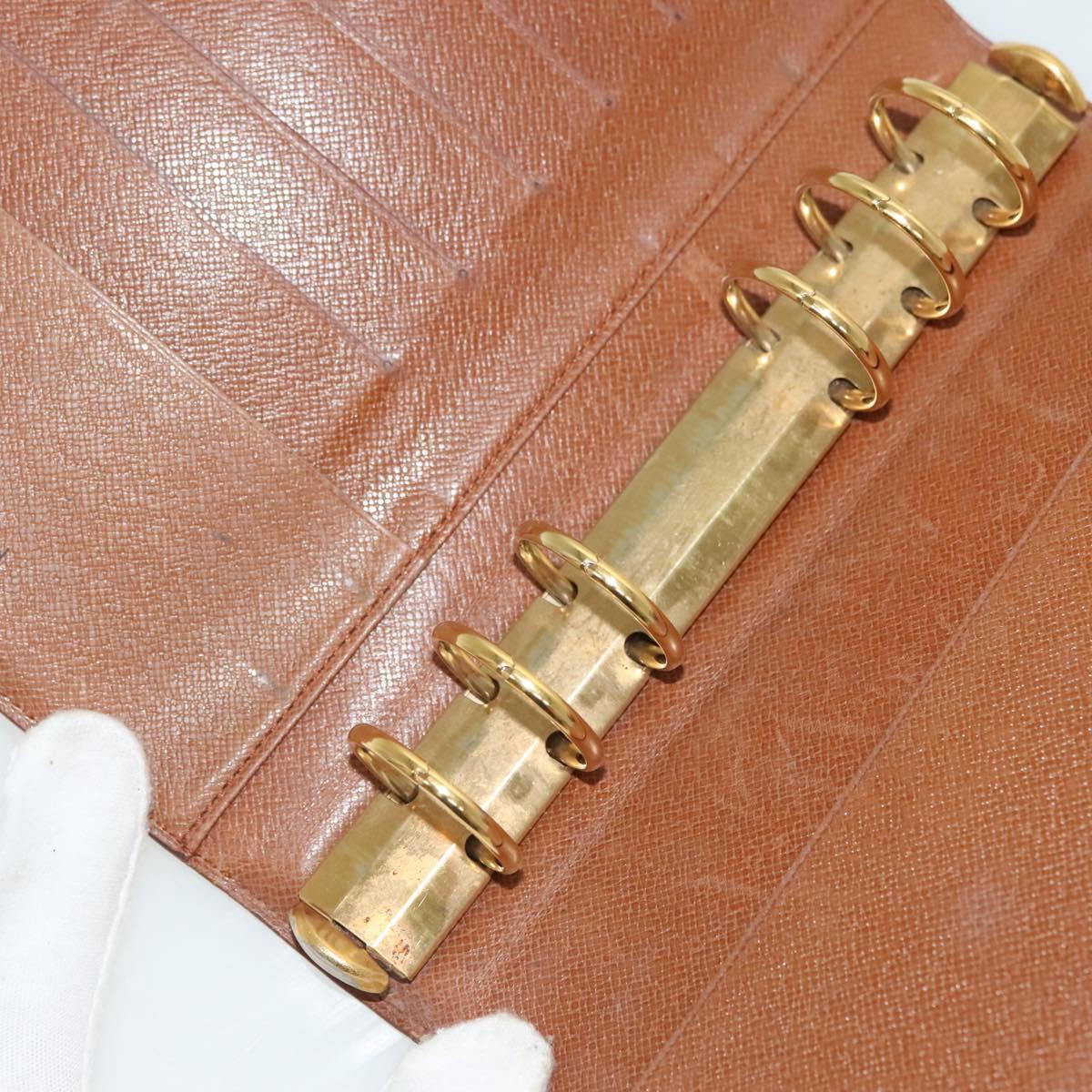 LOUIS VUITTON Epi Agenda MM Day Planner Cover Brown R20043 LV Auth th6290