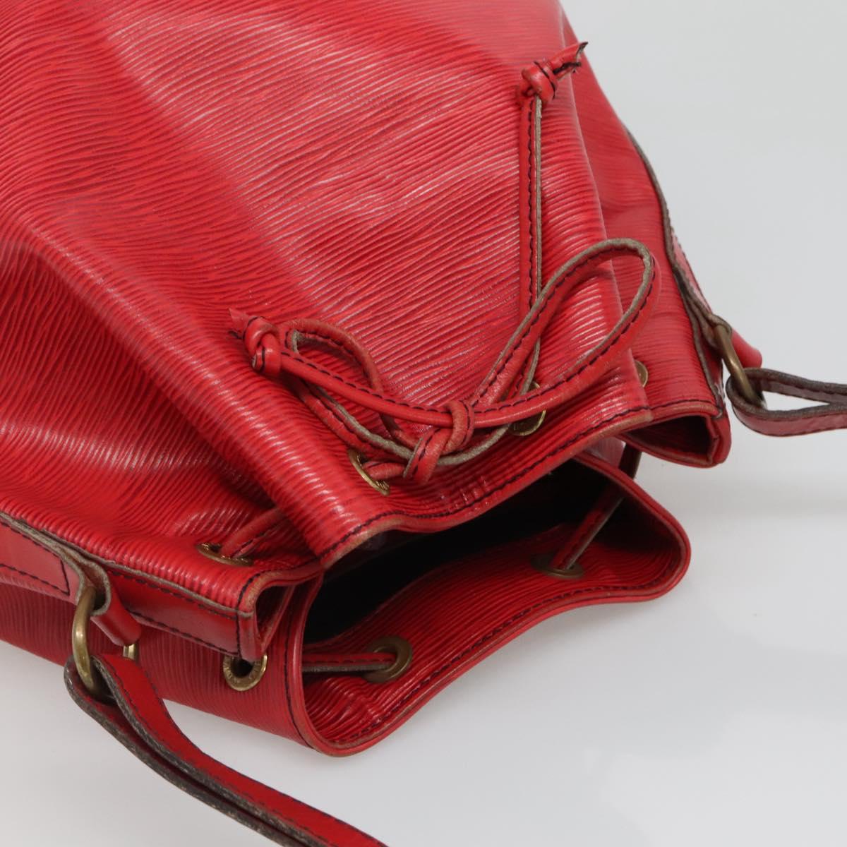 LOUIS VUITTON Epi Petit Noe Shoulder Bag Red M44107 LV Auth th6293