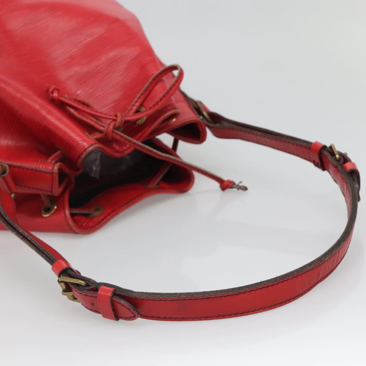 LOUIS VUITTON Epi Petit Noe Shoulder Bag Red M44107 LV Auth th6293