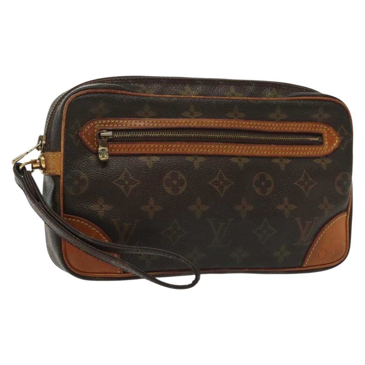 LOUIS VUITTON Monogram Marly Dragonne GM Clutch Bag M51825 LV Auth th6294