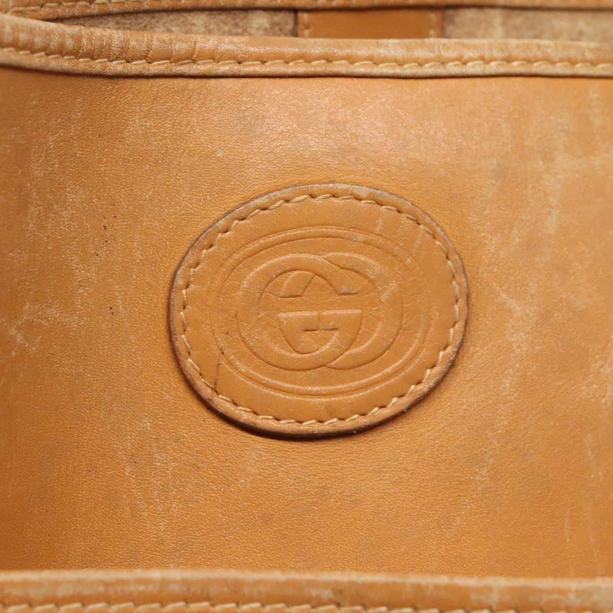 GUCCI Micro GG Canvas Tote Bag PVC Beige Gold 002 123 0135 Auth th6296