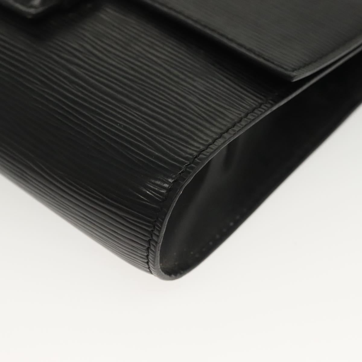 LOUIS VUITTON Epi Chaillot Clutch Bag Black M52542 LV Auth th6301