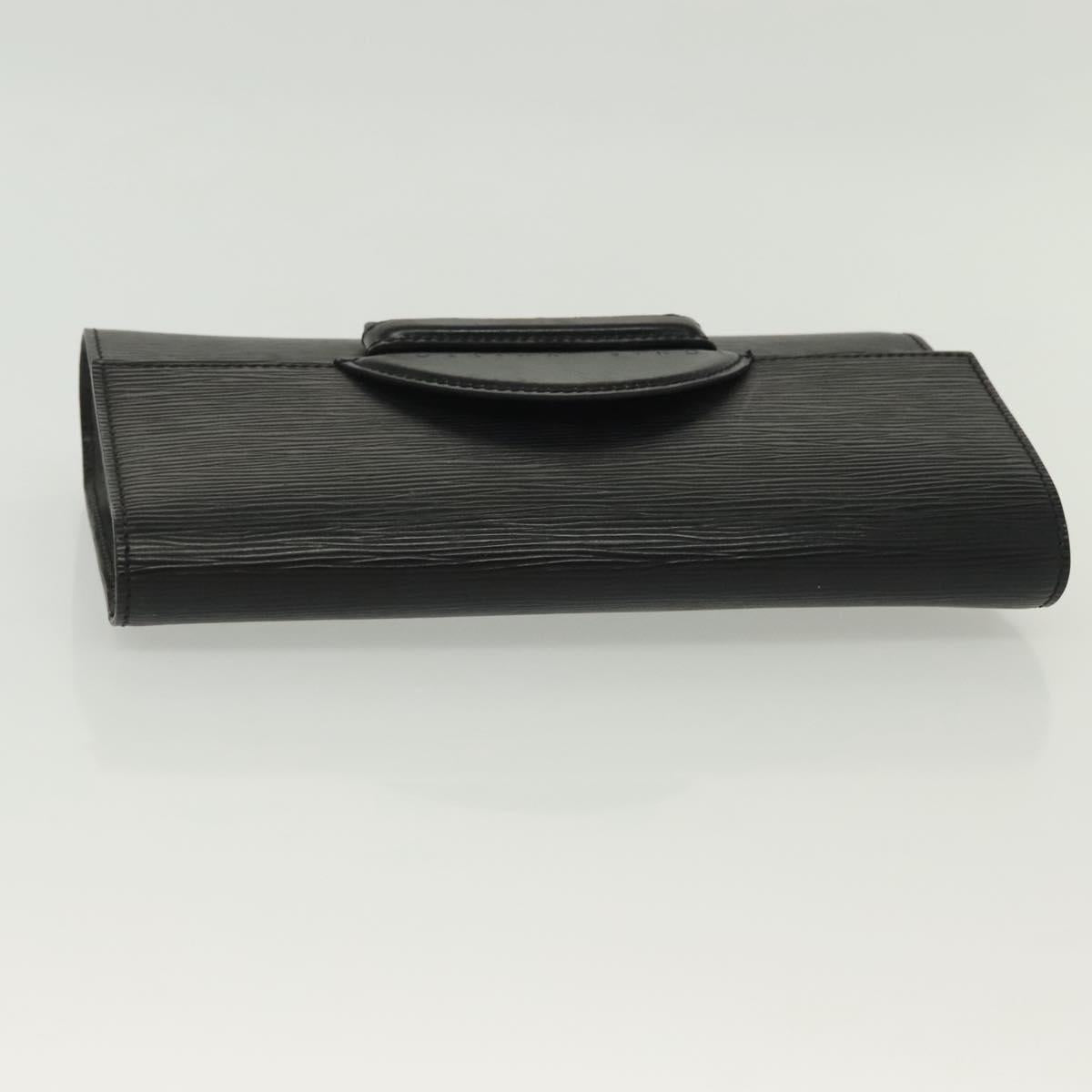 LOUIS VUITTON Epi Chaillot Clutch Bag Black M52542 LV Auth th6301