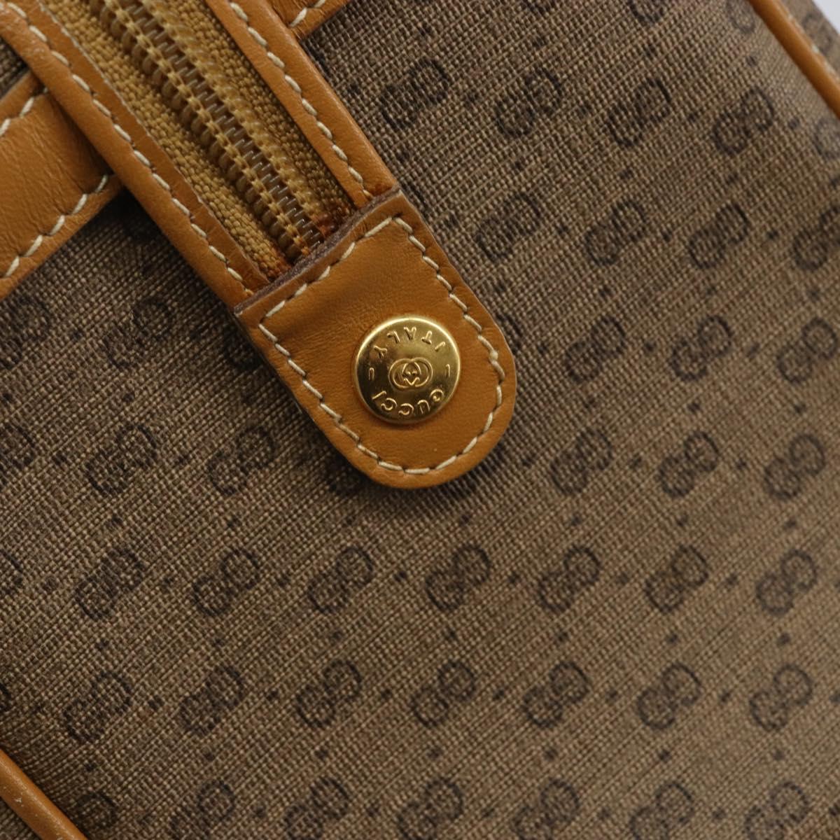 GUCCI Micro GG Supreme Hand Bag PVC Beige Gold 000 39 0158 Auth th6321