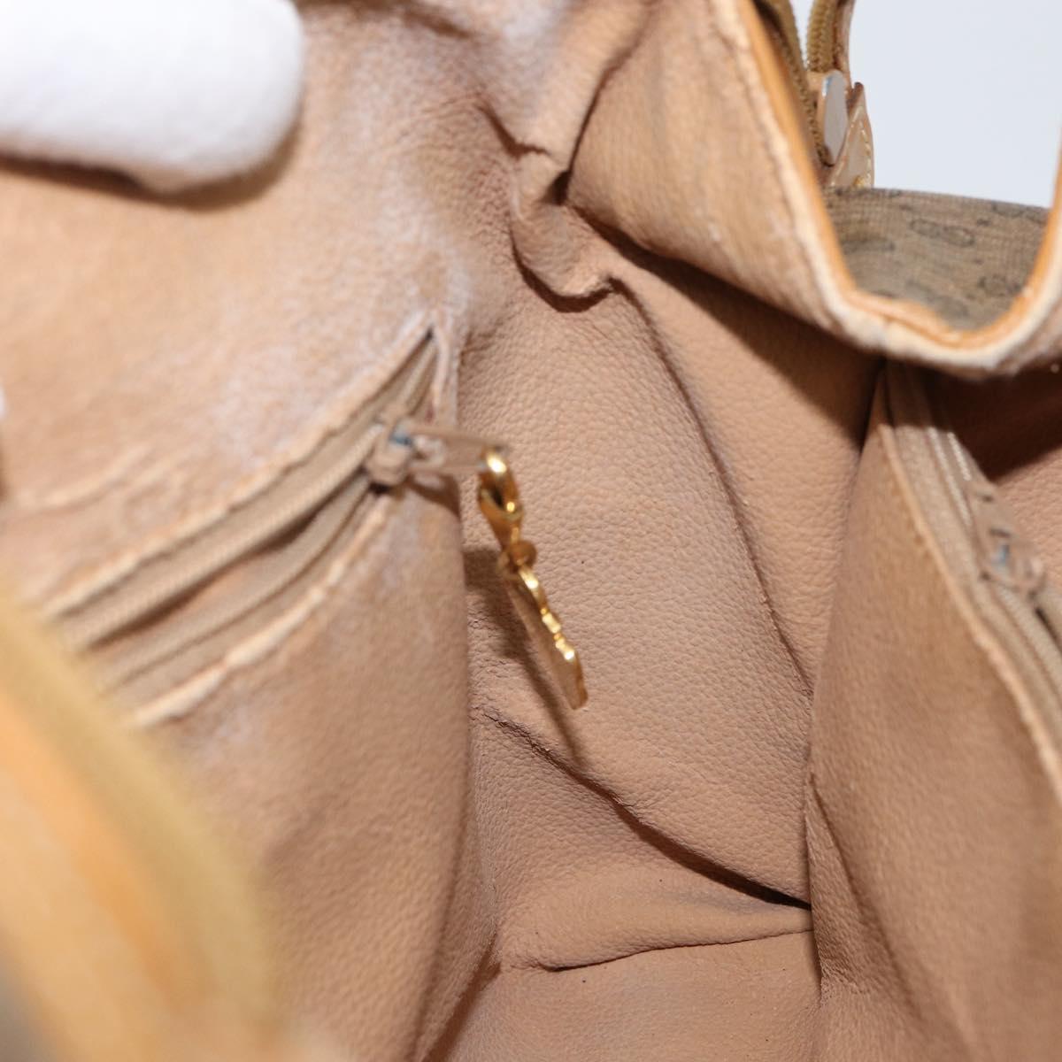 GUCCI Micro GG Supreme Hand Bag PVC Beige Gold 000 39 0158 Auth th6321