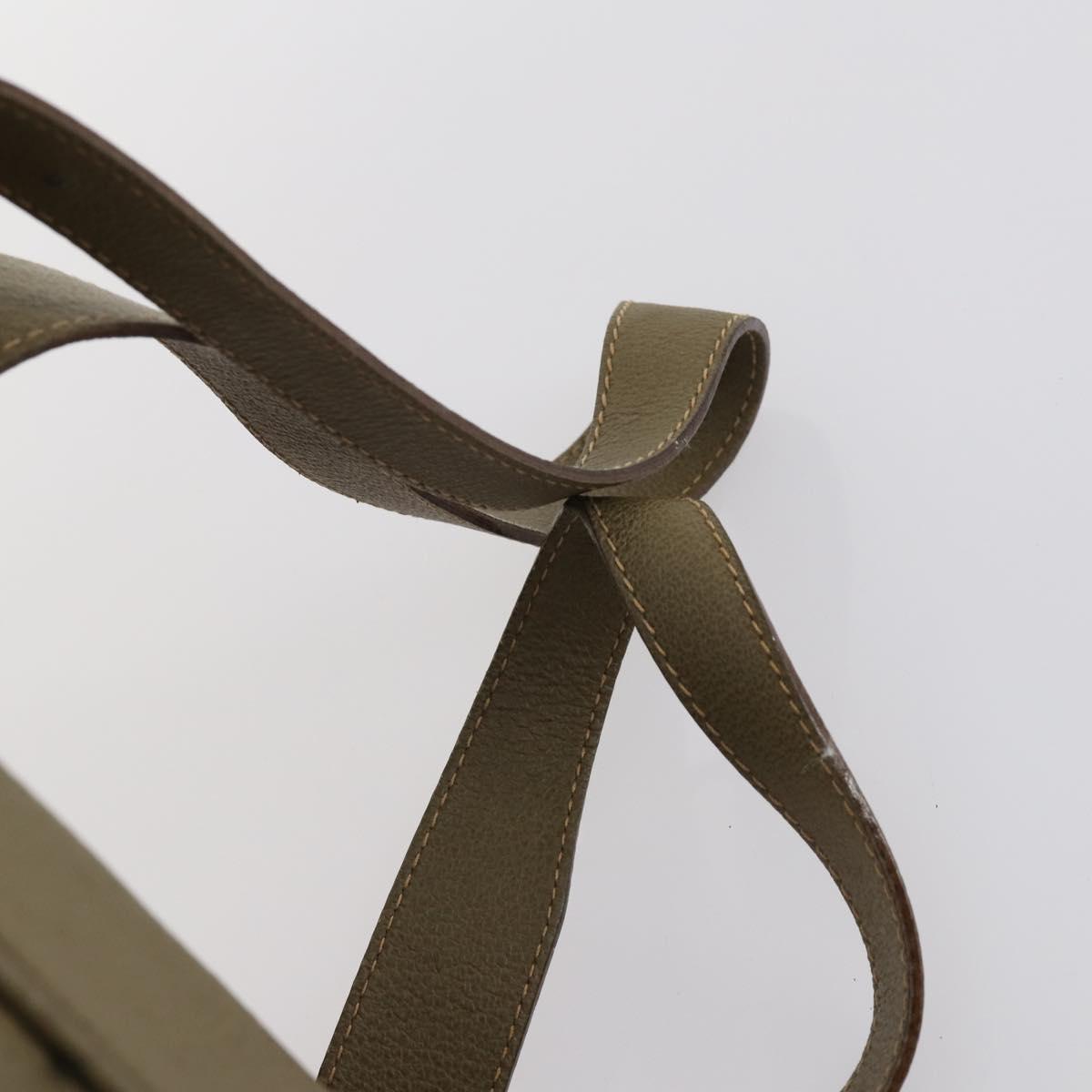 GUCCI Bamboo Backpack Suede Khaki Gold 003 2058 0016 Auth th6322