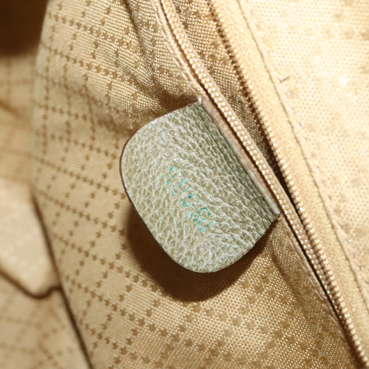 GUCCI Bamboo Backpack Suede Khaki Gold 003 2058 0016 Auth th6322
