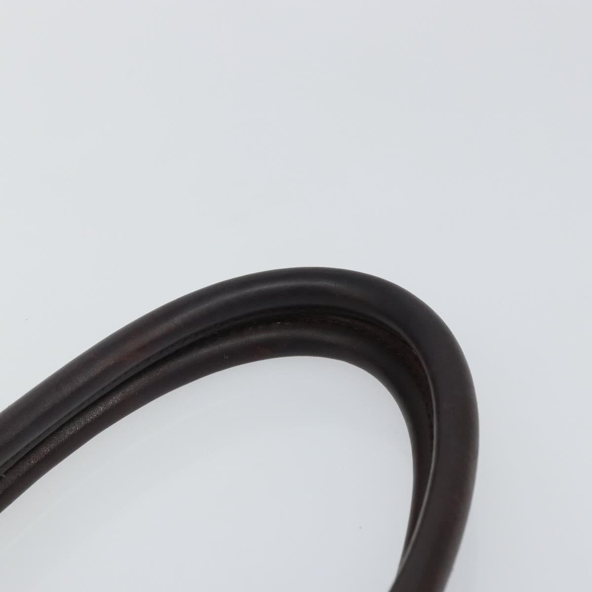 BURBERRY Nova Check Hand Bag Canvas Beige Silver Auth th6326