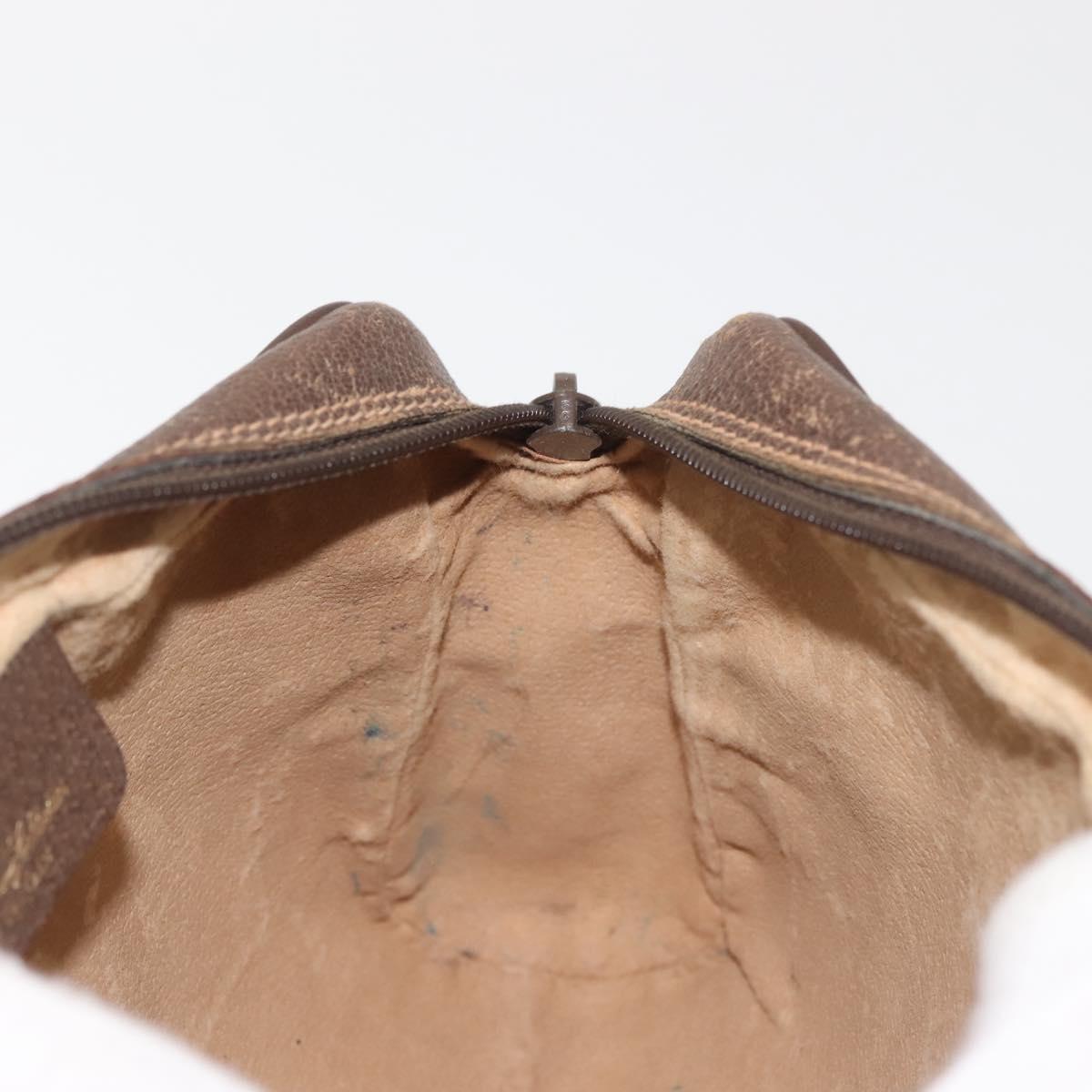 GUCCI GG Supreme Web Sherry Line Clutch Bag PVC Beige 156 01 012 Auth th6330