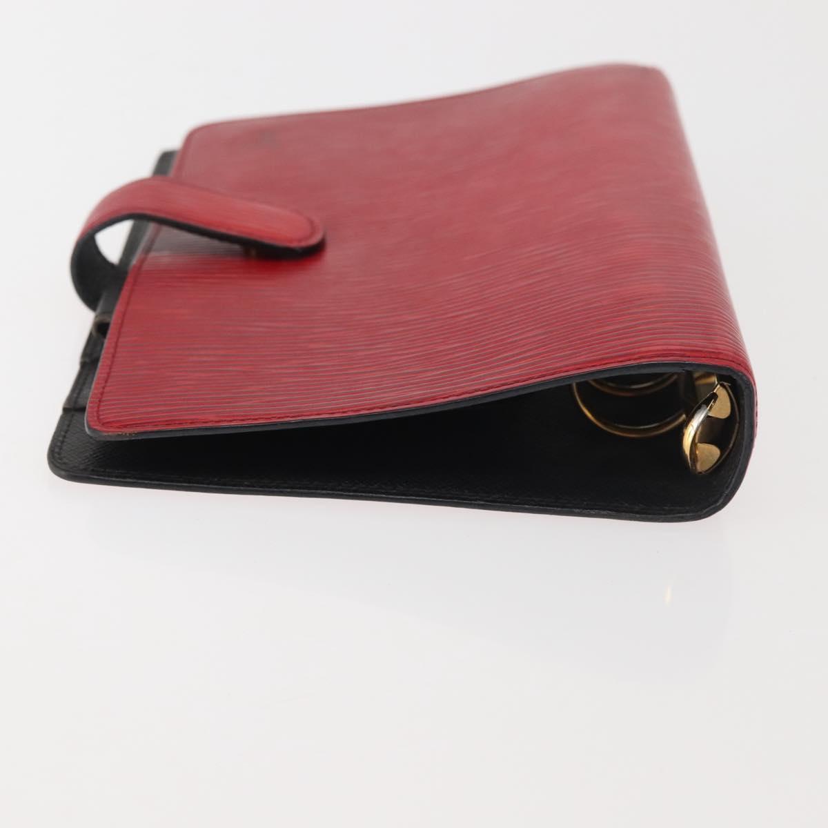 LOUIS VUITTON Epi Agenda MM Day Planner Cover Red R20047 LV Auth th6333
