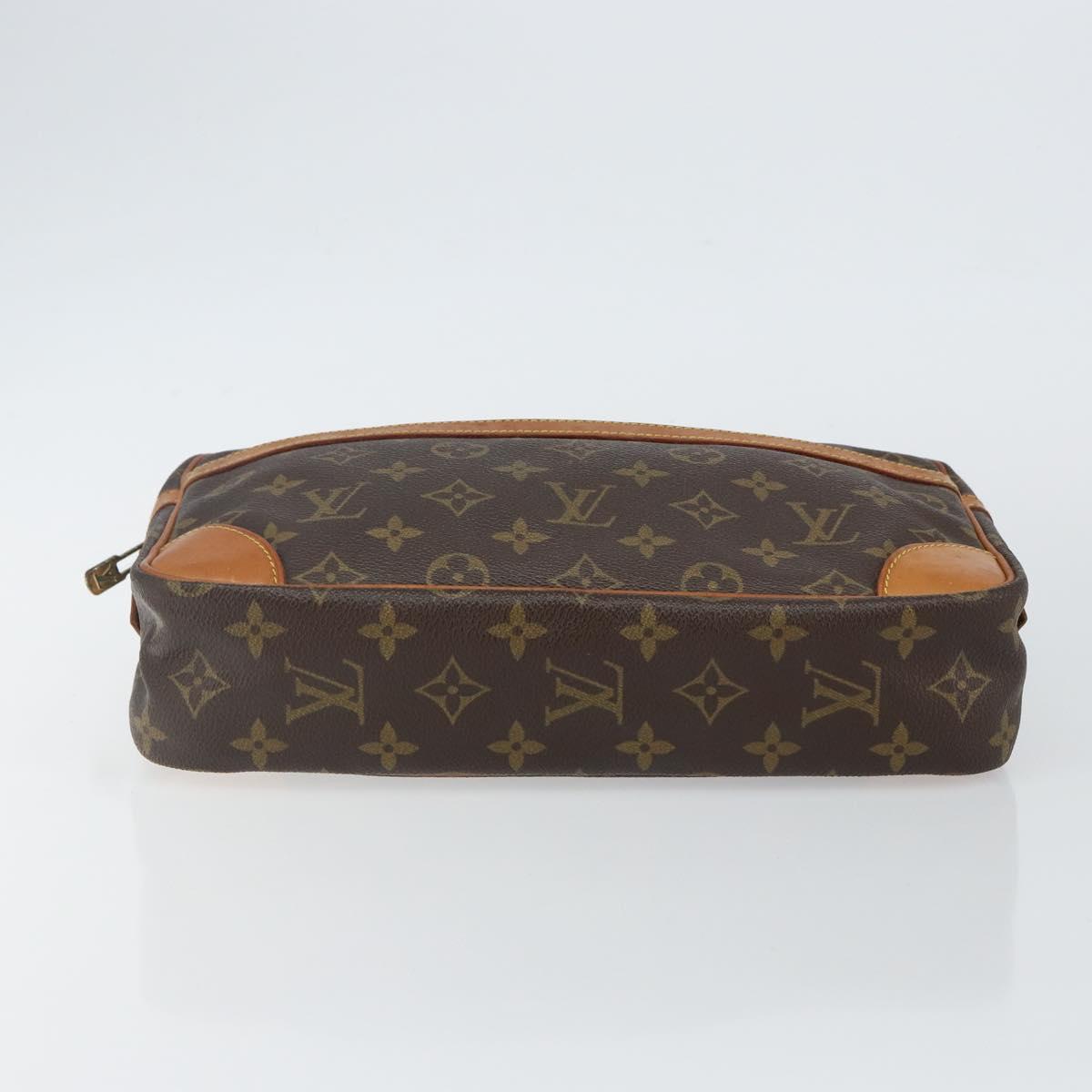 LOUIS VUITTON Monogram Compiegne 28 Clutch Bag M51845 LV Auth th6336