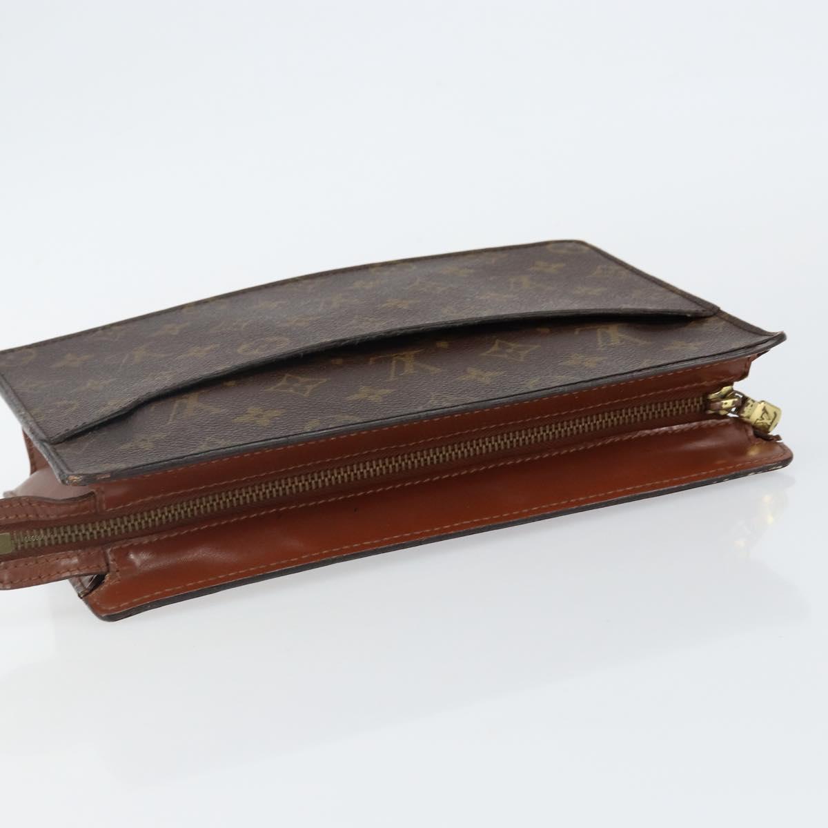 LOUIS VUITTON Monogram Pochette Homme Clutch Bag M51795 LV Auth th6341