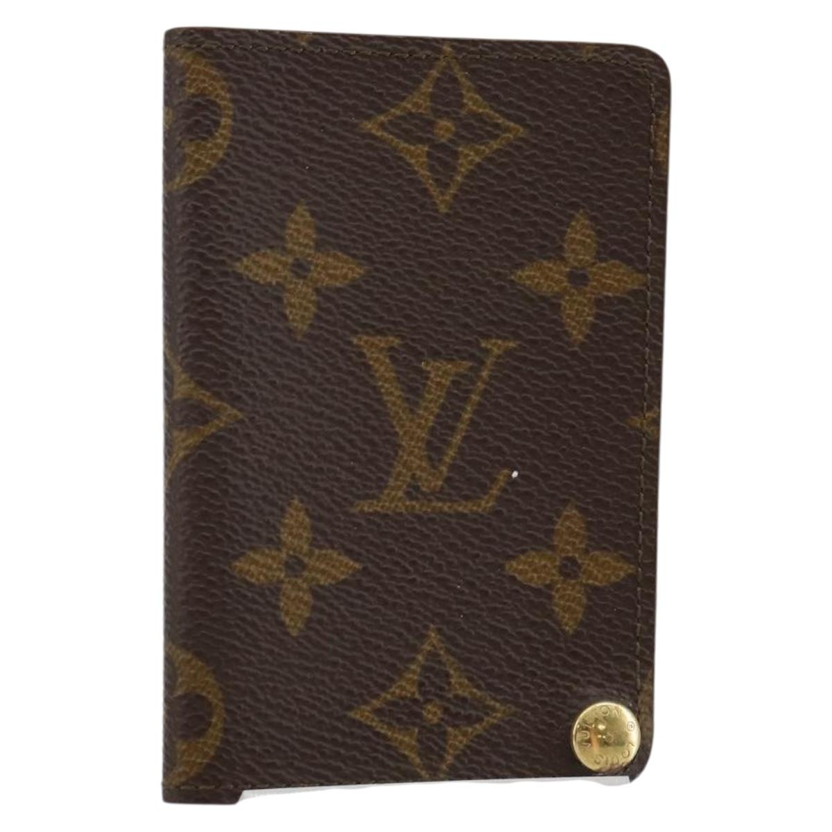 LOUIS VUITTON Monogram Porto Cartes Crdit Pression Card Case M60937 Auth th6344