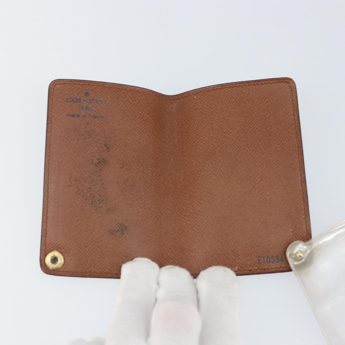 LOUIS VUITTON Monogram Porto Cartes Crdit Pression Card Case M60937 Auth th6344