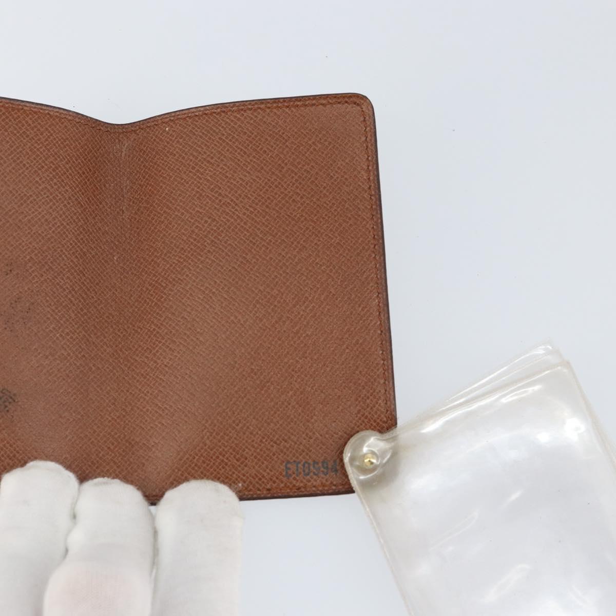 LOUIS VUITTON Monogram Porto Cartes Crdit Pression Card Case M60937 Auth th6344