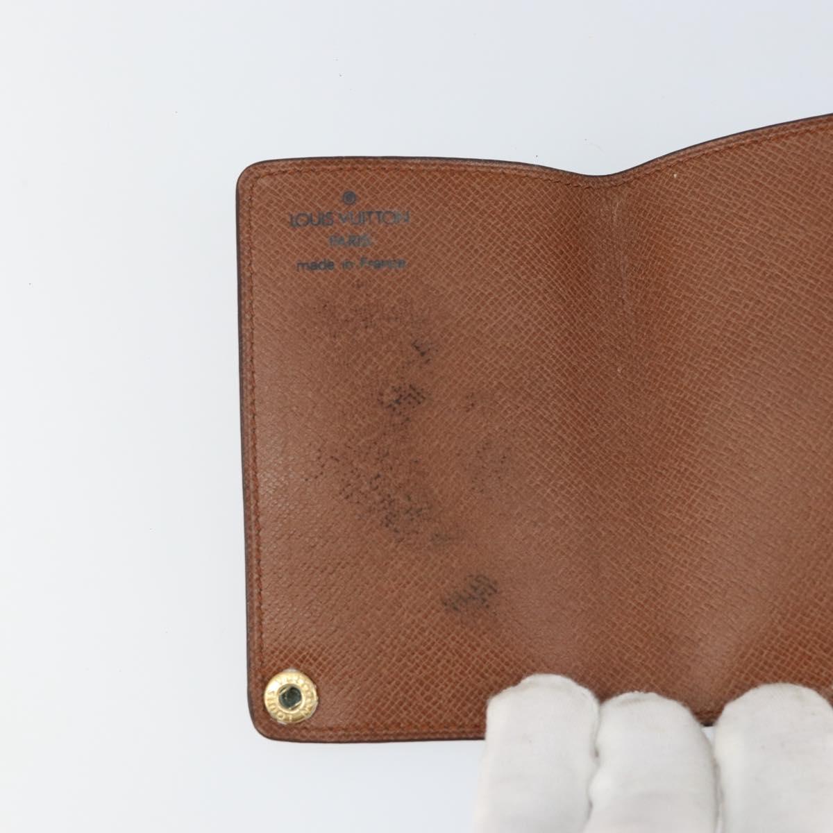 LOUIS VUITTON Monogram Porto Cartes Crdit Pression Card Case M60937 Auth th6344