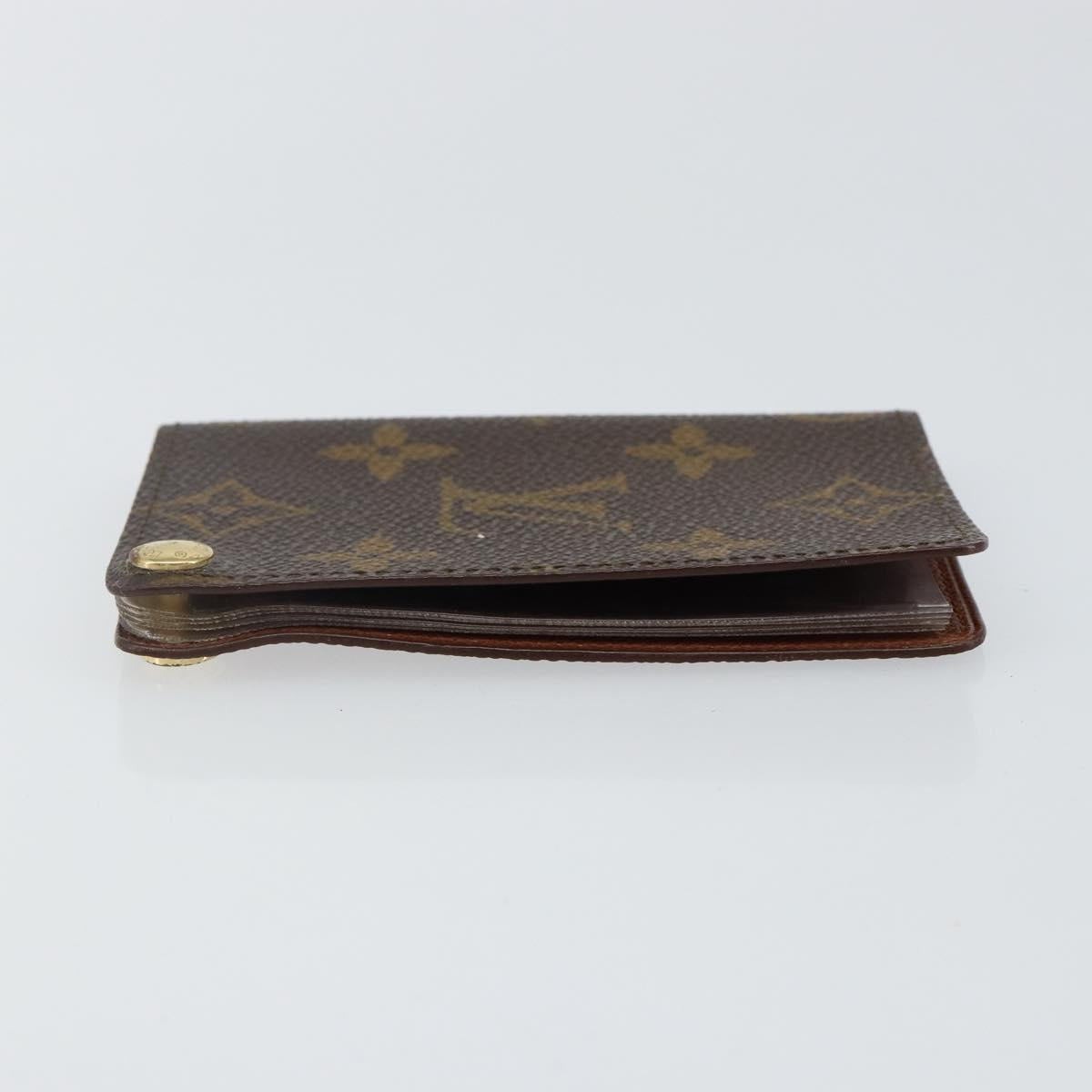 LOUIS VUITTON Monogram Porto Cartes Crdit Pression Card Case M60937 Auth th6344