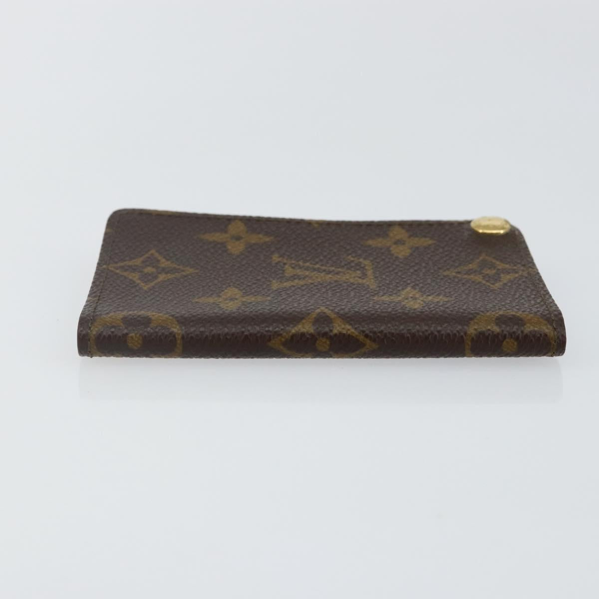 LOUIS VUITTON Monogram Porto Cartes Crdit Pression Card Case M60937 Auth th6344