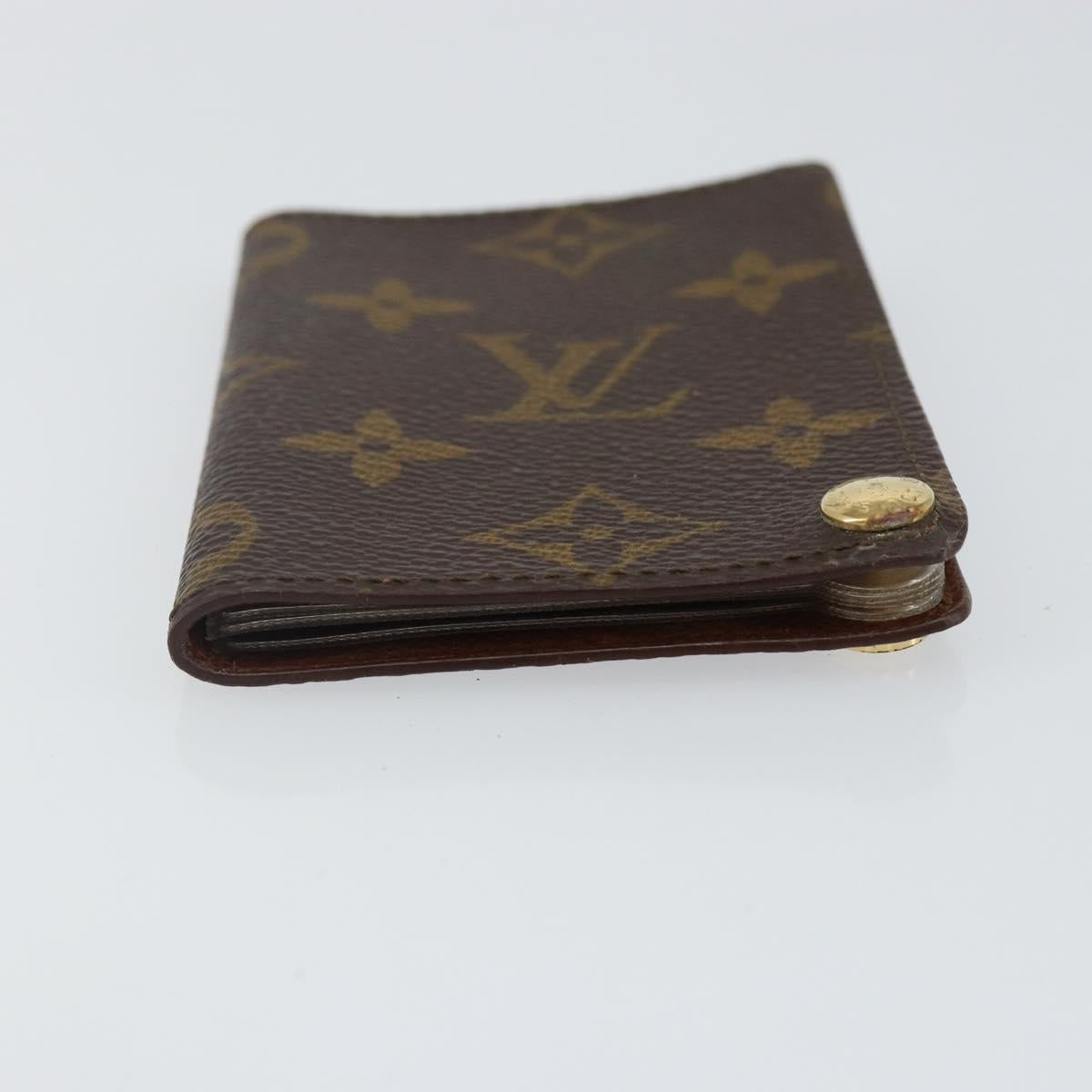 LOUIS VUITTON Monogram Porto Cartes Crdit Pression Card Case M60937 Auth th6344