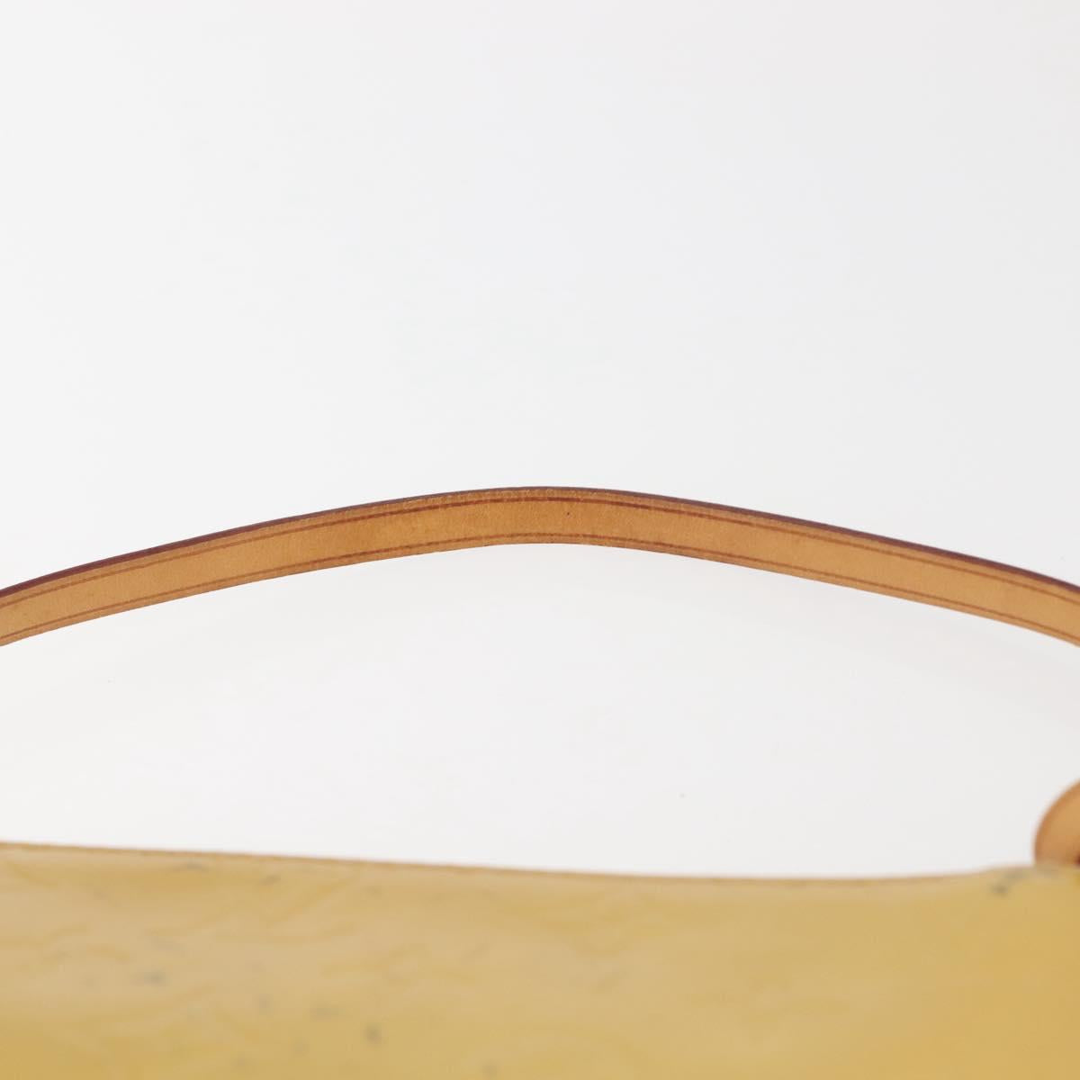 LOUIS VUITTON Monogram Vernis Lexington Pouch Beige M91010 LV Auth th6345