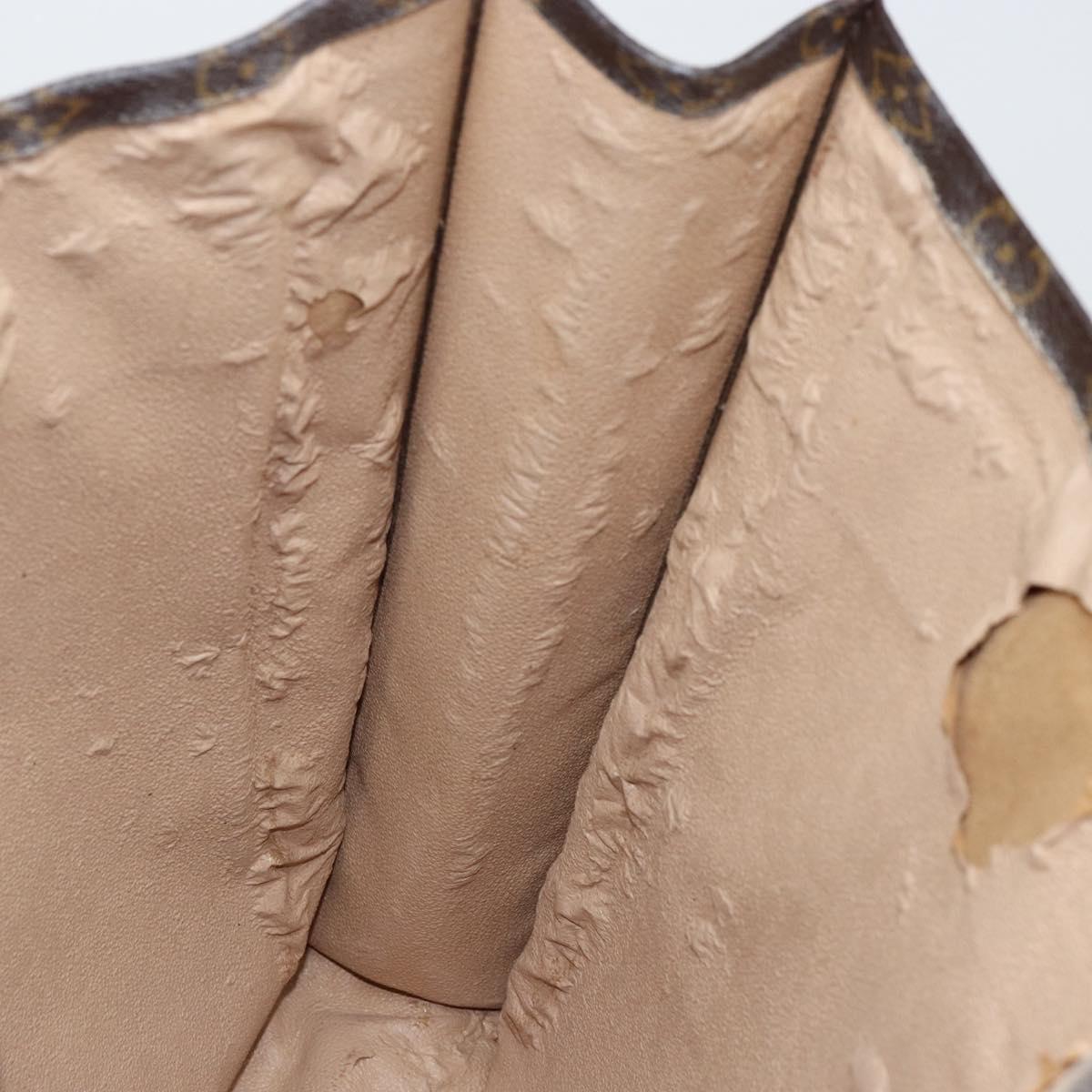 LOUIS VUITTON Monogram Sac Plat Hand Bag M51140 LV Auth th6350