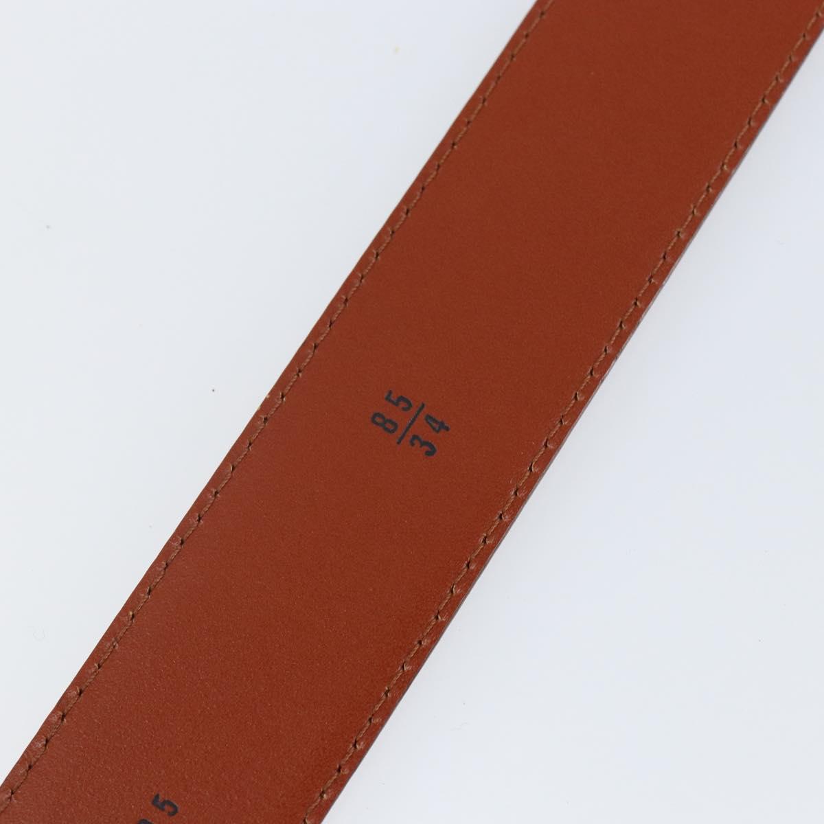 LOUIS VUITTON Epi Ceinture Belt 34.3"" Brown LV Auth th6353
