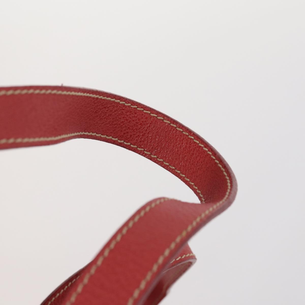 GUCCI Bamboo Backpack Suede Red Gold 003 2058 0030 Auth th6356