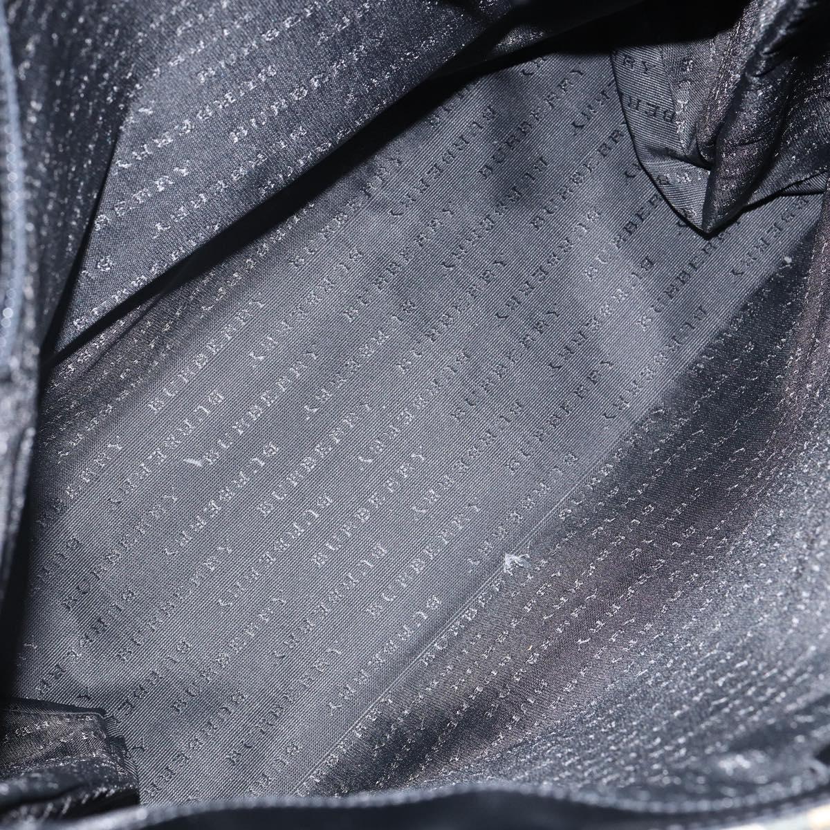 BURBERRY Nova Check Hand Bag PVC Beige Auth th6360