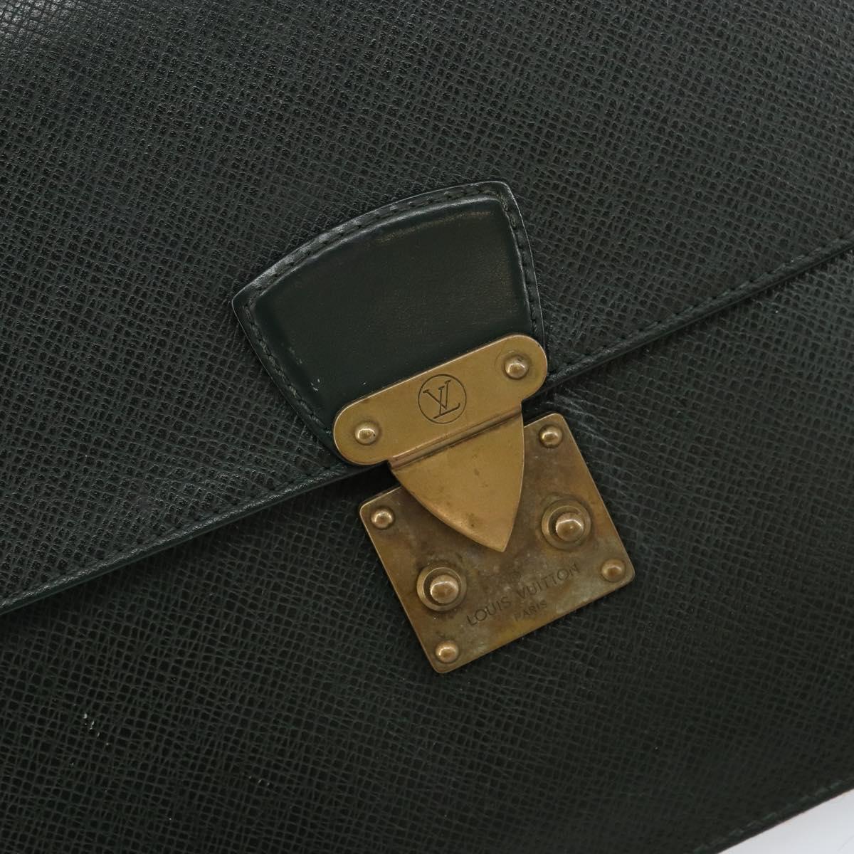 LOUIS VUITTON Taiga Pochette Kourad Clutch Bag Epicea M30194 LV Auth th6361
