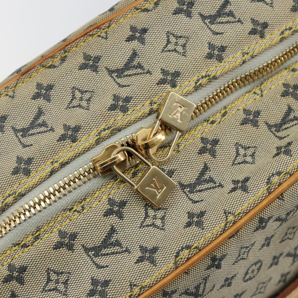 LOUIS VUITTON Monogram Mini Marie Hand Bag Blue M92003 LV Auth th6363