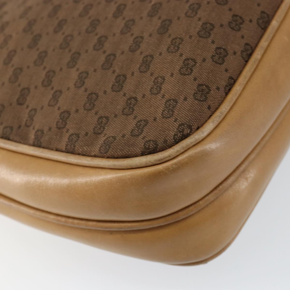 GUCCI Micro GG Canvas Shoulder Bag PVC Beige Gold 30 001 3627 Auth th6366