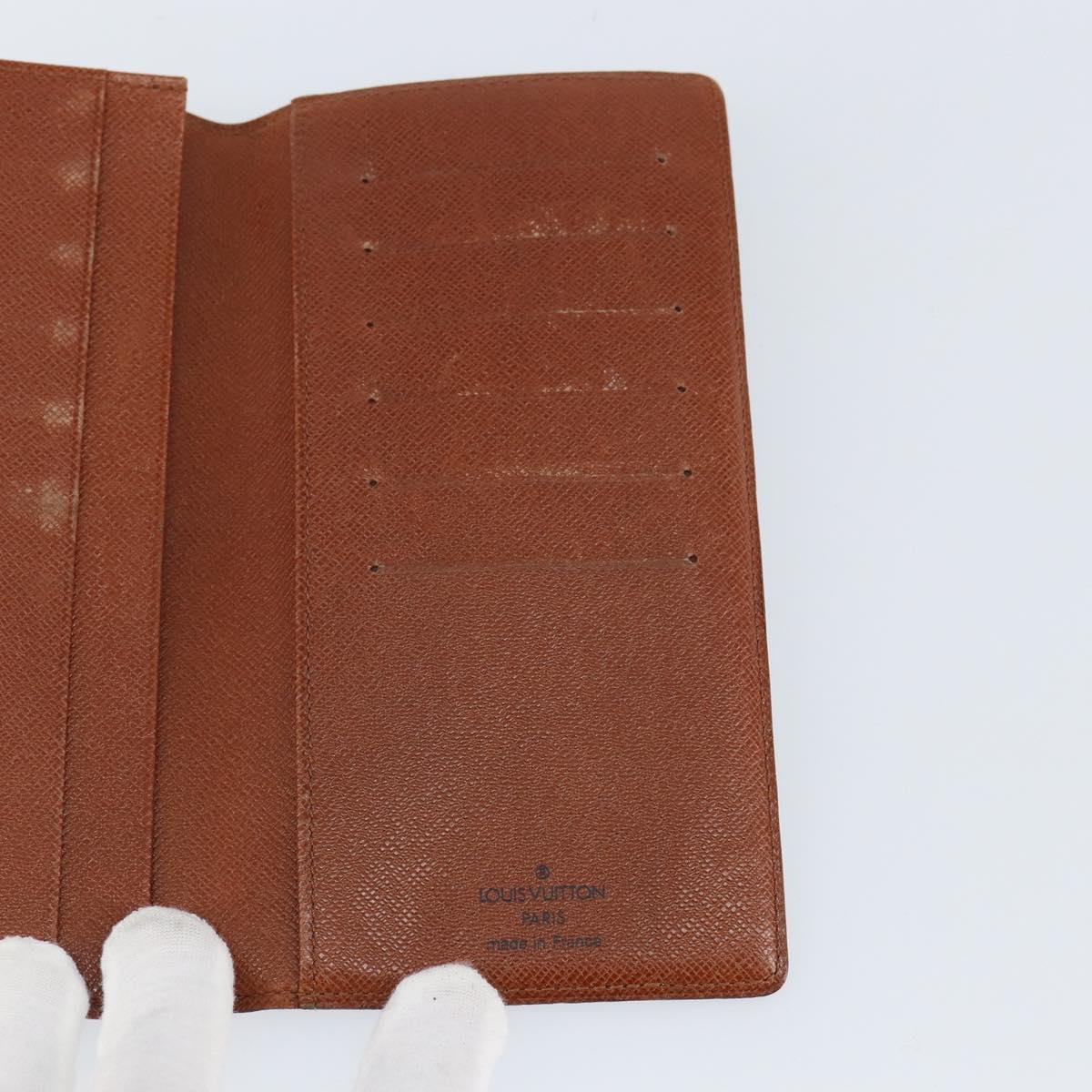 LOUIS VUITTON Monogram Porte Cartes Credit Billfold Wallet M60825 LV Auth th6367