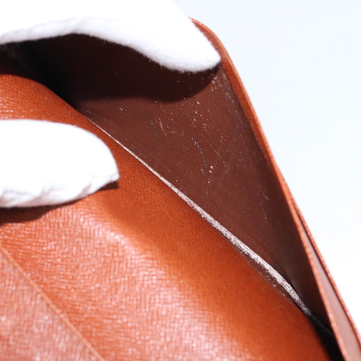 LOUIS VUITTON Monogram Porte Cartes Credit Billfold Wallet M60825 LV Auth th6367