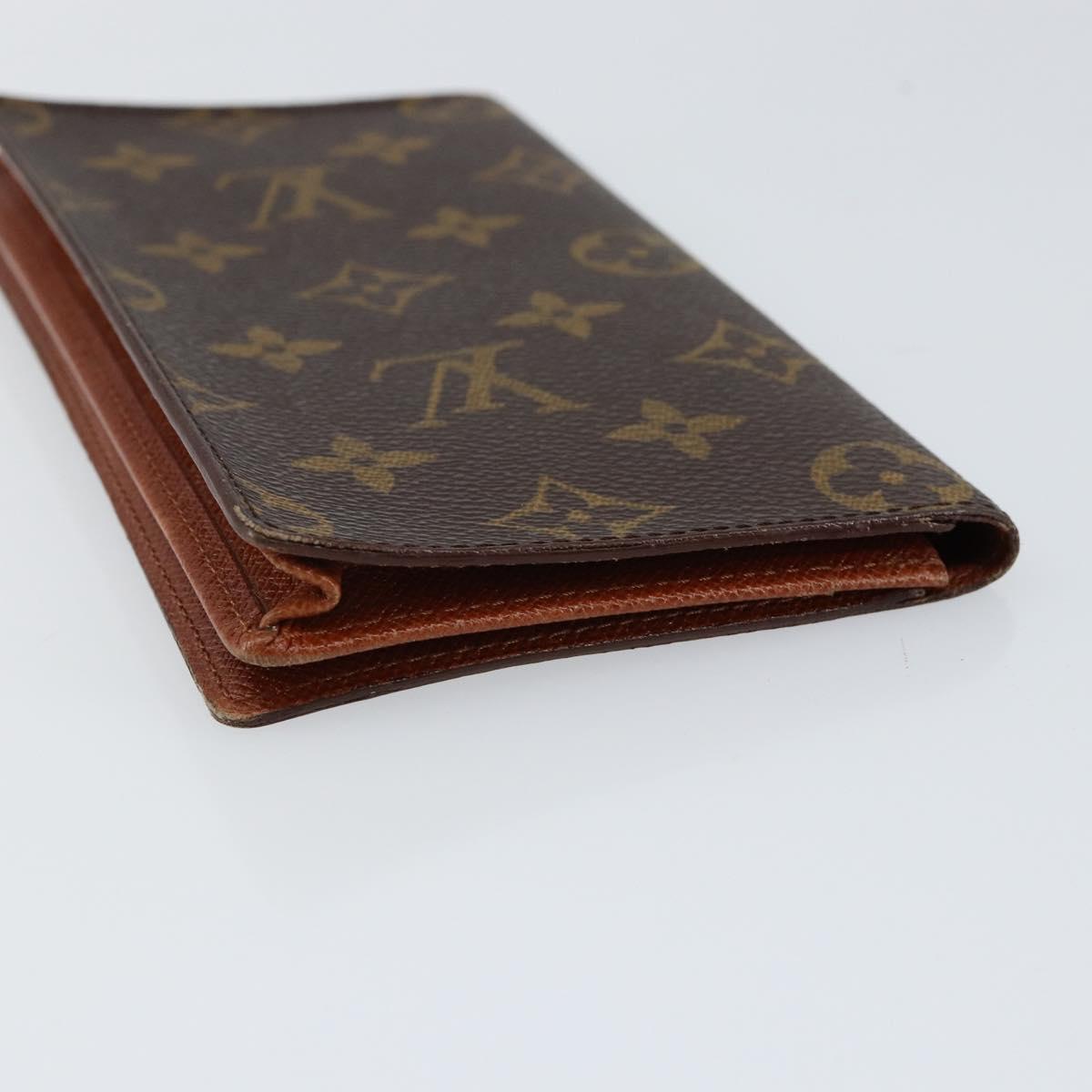 LOUIS VUITTON Monogram Porte Cartes Credit Billfold Wallet M60825 LV Auth th6367