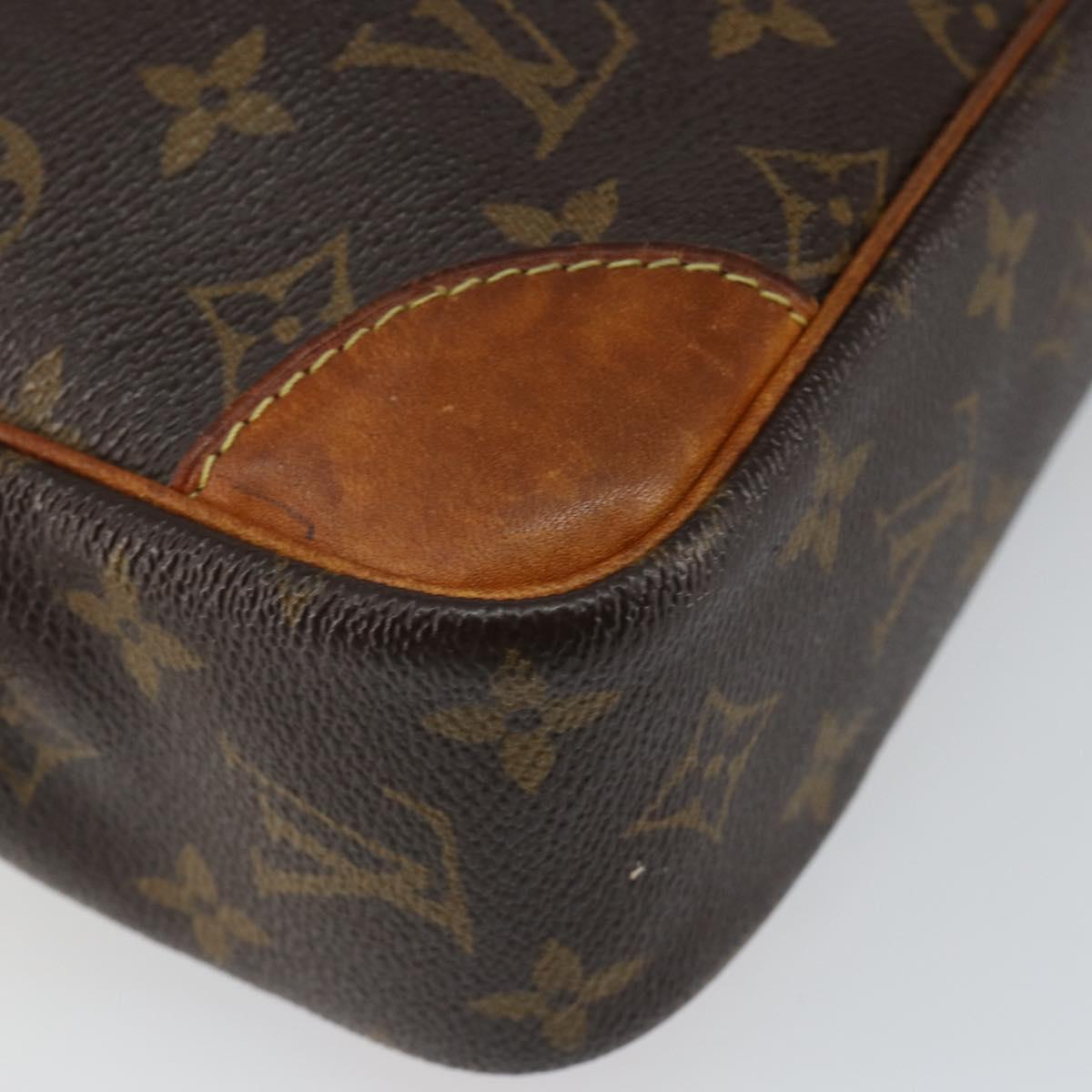 LOUIS VUITTON Monogram Compiegne 28 Clutch Bag M51845 LV Auth th6374