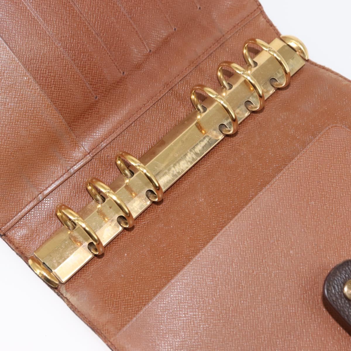 LOUIS VUITTON Monogram Agenda MM Day Planner Cover R20105 LV Auth th6375